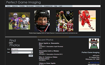 Sports Photography Storefront Example